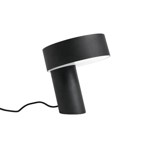 Lampe de table Slant métal noir - Hay - Noir - Aluminium, Fonte