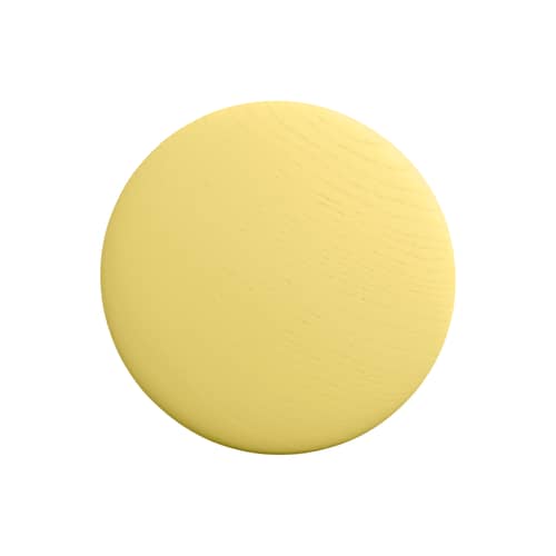 Patère The Dots Wood Medium bois / Ø 13 cm - Exclusivité en édition limitée - Muuto - Jaune beurre (édition limitée) - Frêne teinté