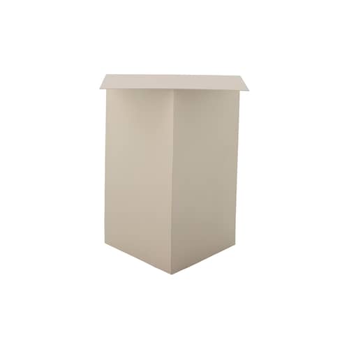 Table d\'appoint Tasha métal beige / 35 x 35 x H 45 cm - Bloomingville - Beige - Métal laqué