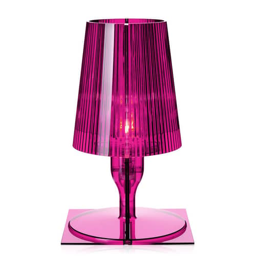Tischleuchte Take plastikmaterial rosa / Polycarbonat 2.0 - Ferruccio Laviani, 2003 - Kartell - Pink - Polycarbonat 2.0