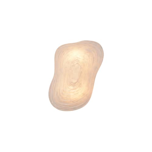 Applique Nebulis Small tissu blanc / 58 x 42 cm - Soie intissée / Seconde vie - Forestier - 58 x 42 cm / Blanc - Soie