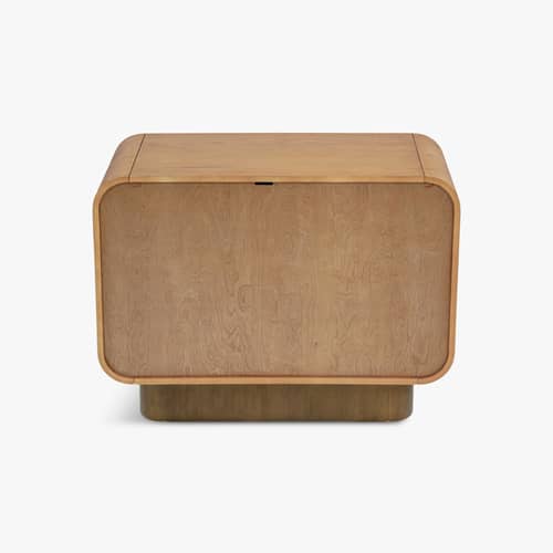 Buffet Leylia legno naturale / L 100 cm - NV GALLERY - / L 100 cm - Bois composite, Impiallacciatura in frassino
