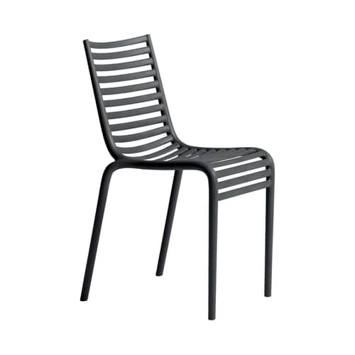 Chaise empilable PIP-e Green plastique gris / Plastique recyclé - Philippe Starck, 2010 - Driade - Gris (plastique recyclé) - Plastique recyclé