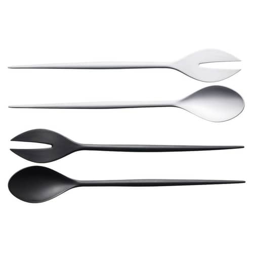 Couverts à salade Krenit plastique noir / Mélamine - Normann Copenhagen - Noir - Mélamine