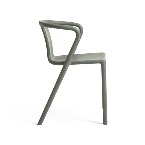 Fauteuil empilable RE Air-Armchair / Recyclé - Jasper Morrison, 2000 - Magis - Gris (recyclé) - Plastique recyclé