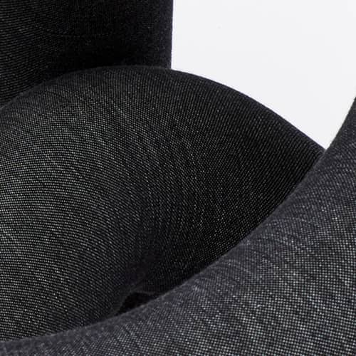 Fauteuil rembourré Extra Bold / Kvadrat - Moustache - Noir-écru (tissu Kvadrat) - Acier, Laine, Mousse