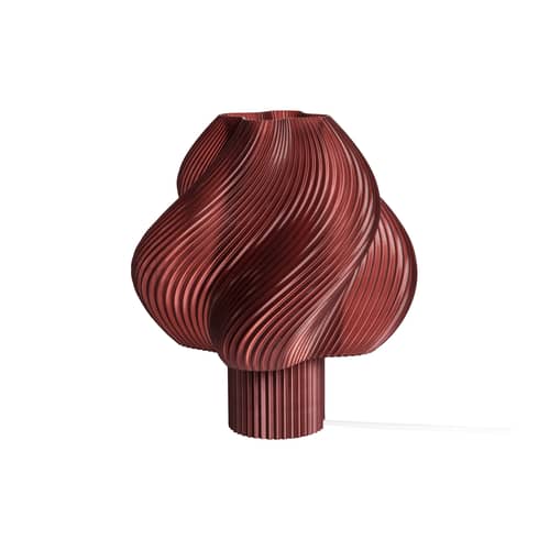 Lampe de table Soft Serve Regular rouge / H 26 cm - CRÈME ATELIER - Cerise - PLA recyclé