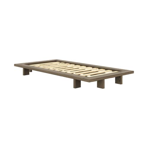 Lit 1 place Japan / Pour matelas 90 x 200 cm - KARUP DESIGN - Marron - Pin massif laqué certifié FSC