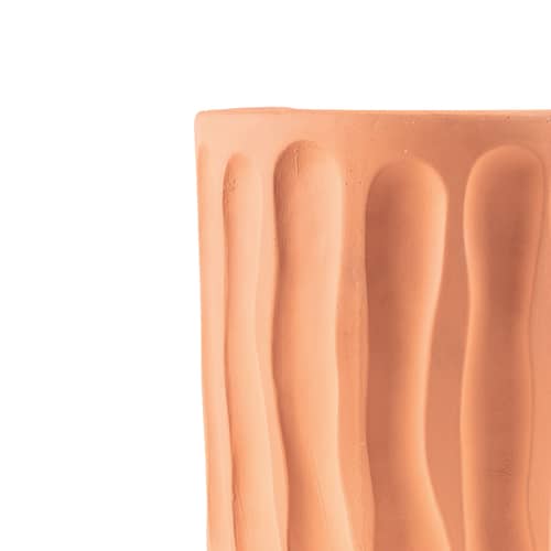 Vaso a muro Magna Graecia - Dorico ceramica arancione / Dorico - L 25 x H 25 cm - Seletti - Dorico - Terracotta
