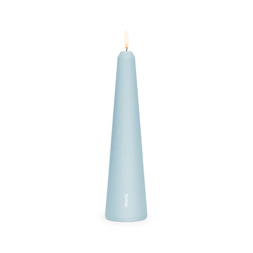 Bougeoir Spire métal bleu Large / H 30 cm - Fatboy - Bleu givré - Aluminium