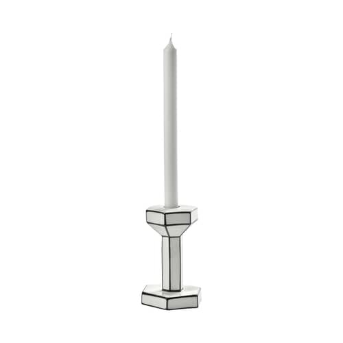 Carte Blanche Candle stick ceramic white / Medium - H 15.5 cm - Serax - H 15.5 cm - China