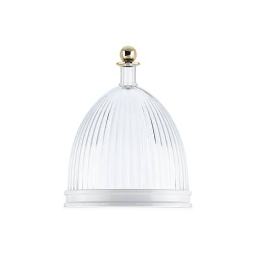 Centre de table La Coupole transparent / Ø 24 cm x H 30,5 cm - Kartell - Transparent / Blanc - PMMA recyclé