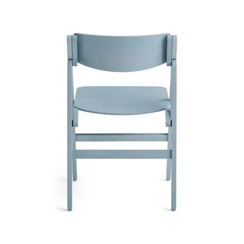 Chaise pliante Backflip bois bleu - Hay - Bleu nuage - Contreplaqué de hêtre moulé, Hêtre massif