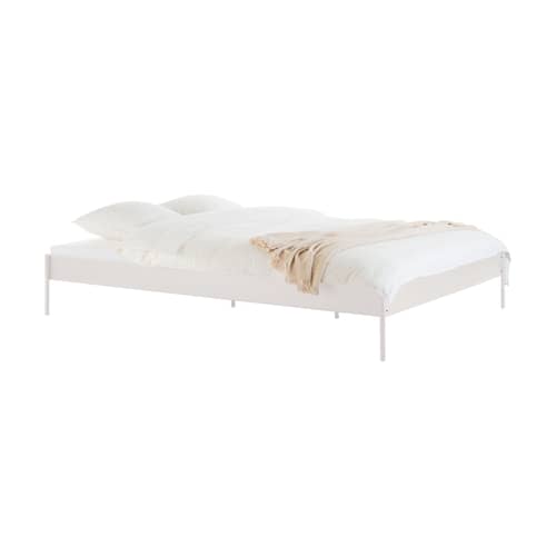 Doppelbett Eton metall beige / Für Matratze 160 x 200 cm - Einschließlich Lattenrost - NOO.MA - Beige Wüste - Stahl