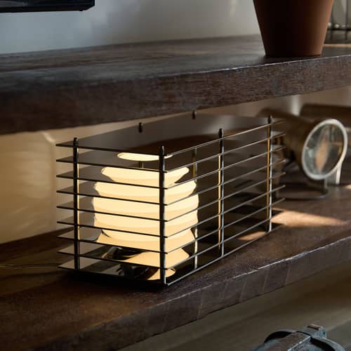 Lampe design cube en béton LED