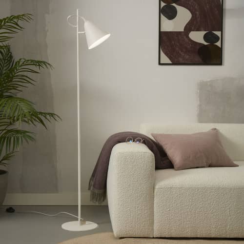Lampadaire Lisbon / Orientable - It\'s about Romi - Blanc - Fer