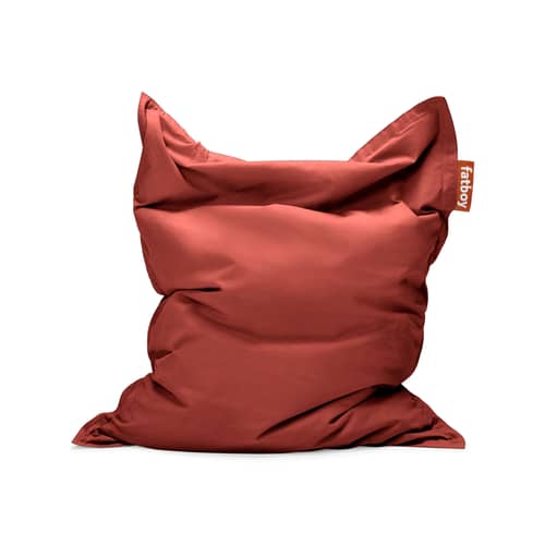 Pouf The Original Canvas / Recyclé - 140 x 180 cm - Fatboy - Rouge Merlot -  Micro-billes EPS, Polyester recyclé
