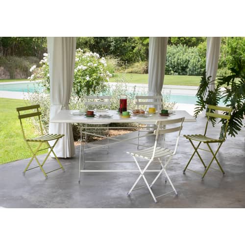 Table pliante Arc en Ciel métal / 160 x 80 cm - Emu - Noir - Acier verni