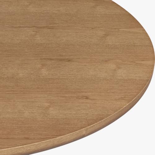 Tamia Extending table wood brown / L 120–160 cm – 4–6 people - NV GALLERY - Walnut finish - Bois composite, Placage noyer