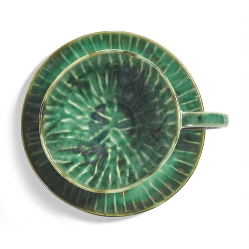 Set de 2 tasses à cappuccino Verde Lanza - Serax - Set 2 tasses - Grès émaillé