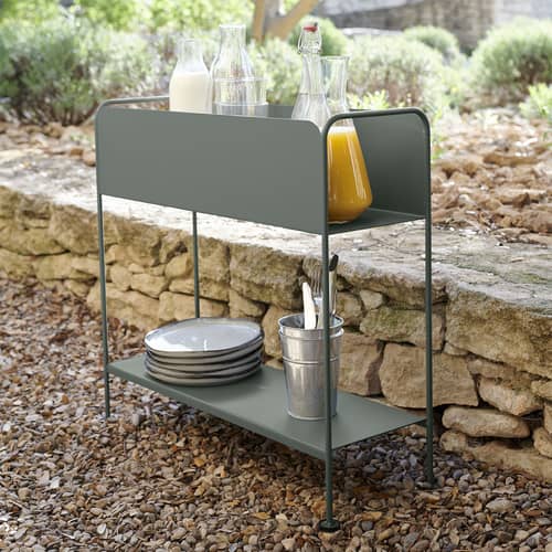 Übertopf Picolino metall grün / Staumöbel - Metall / L 66 x H 63 cm - Fermob - Rosmarin - Stahl