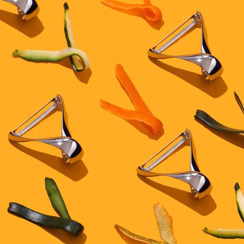 Sfrido Vegetable, potato peeler metal - Alessi - Mirror polished steel - Polished mirror stainless steel