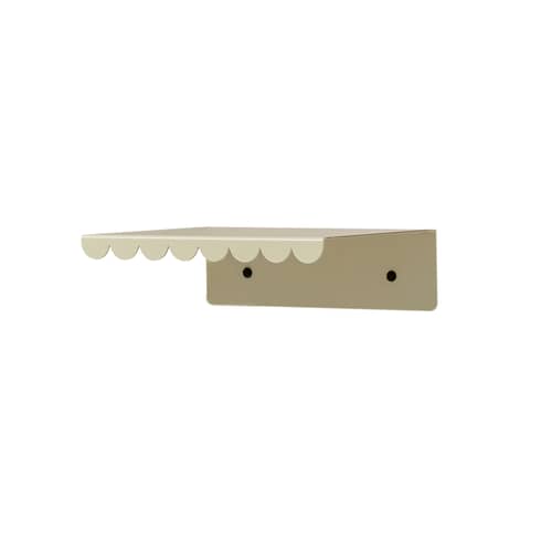 Vibes Small Wall shelf metal green / L 20 cm - NOBODINOZ - Green tea - Lacquered steel