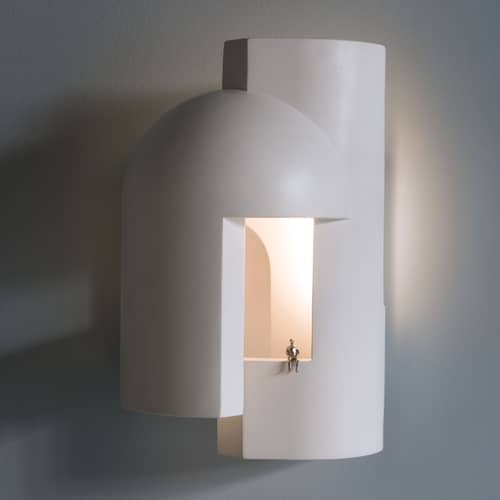 Applique Soul Story 1 / LED - Plâtre - DCW éditions - Blanc - Plâtre