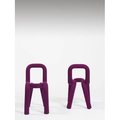 Zubehör  textil violett / Auswechselbare Hülle für Stuhl Bold - Moustache - Violett - Baumwolle, Polyurhethan