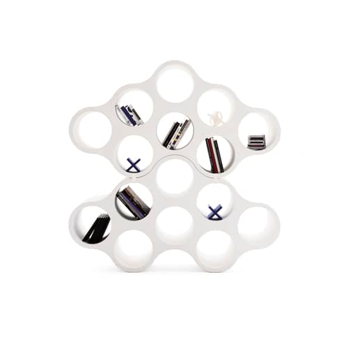 Étagère Cloud plastique blanc / Cloison - Bouroullec, 2004 - L 187,5 x P 44 x H 104 cm - Cappellini - Blanc - Polyéthylène