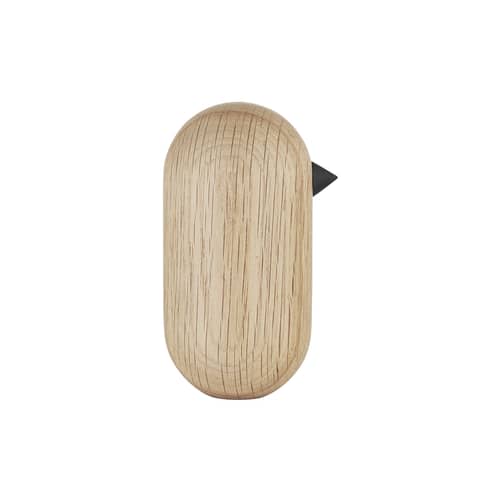 Figurine Little Bird bois naturel / H 10 x Ø 5,2 cm - Normann Copenhagen - Chêne - Chêne massif tourné