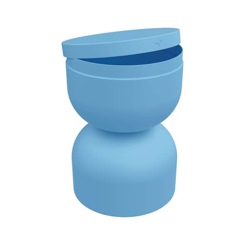 Hocker Piapolo metall blau / Kiste Ablage - Fermob - Blau Maya - Aluminium