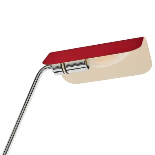 Lampe de table Apex métal bordeaux / Orientable - Hay - Bordeaux - Acier chromé, Acier peint