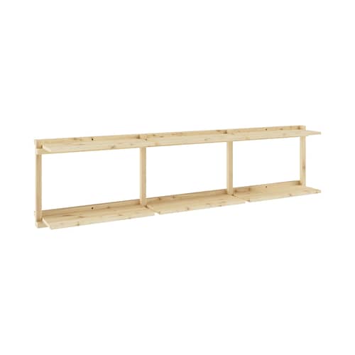 Mensola a muro Groove legno naturale / L 192 x H 47,5 cm - KARUP DESIGN - En&ls x H 47,5 cm / Pino - Pino massello certificato FSC