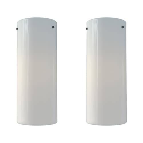 Plafoniera Tobo Porcelaine C250 Duo ceramica bianco / Ø 10 x H 25 cm - Set di 2 - DCW éditions - H 25 cm / Bianco - Porcellana