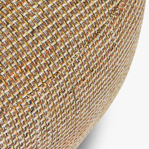 Poltrona imbottita Neo tessuto giallo - NV GALLERY - Giallo (tweed) - Legno certificato FSC, Schiuma ad alta densità, Tissu Tweed