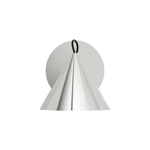 Pose Surface LED Wall light metal silver / Orientable - Tom Dixon - Silver-plated - Steel