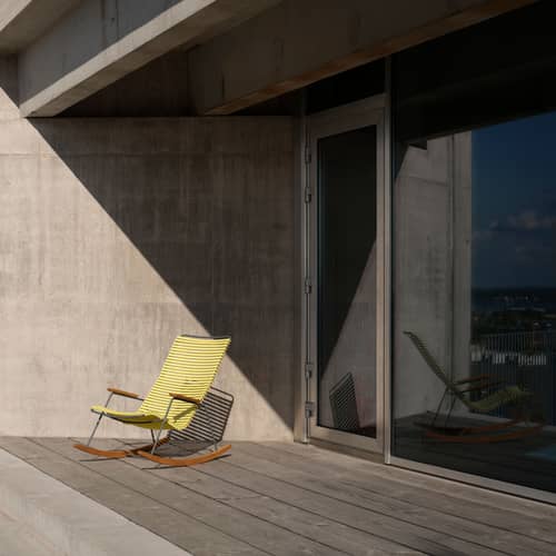 Rocking chair Click Houe - Jaune - Plastique | Made In Design