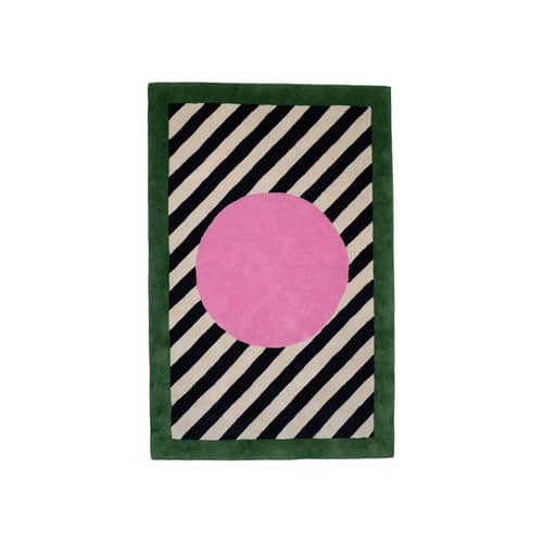 Pink Sfera Rug textile pink / 180 x 120 cm - Hand-tufted wool - COLORTHERAPIS - 180 x 120 cm / Pink - New-zealand wool