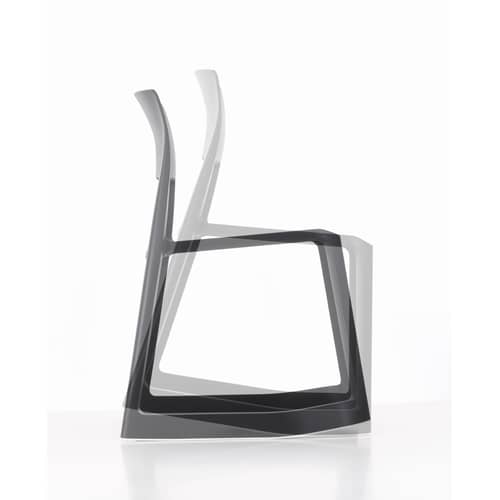 Tip Ton RE Stacking chair plastic material grey / Recycled plastic - Tilting & ergonomic - Vitra - Grey - Recycled polypropylene