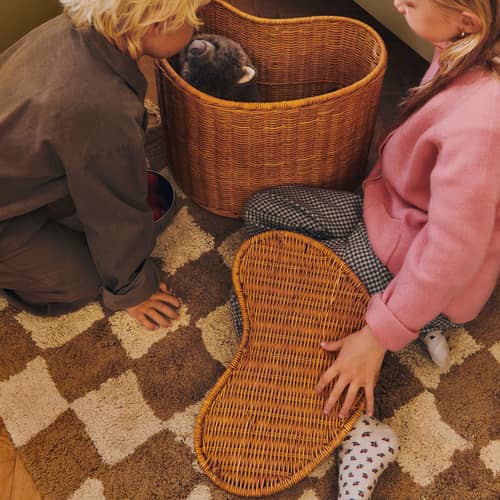 Set de 2 paniers Willora - Ferm Living - Rotin naturel - Rotin tressé