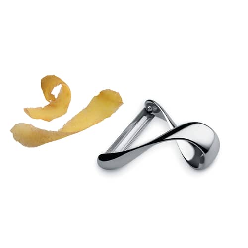 Sfrido Vegetable, potato peeler metal - Alessi - Mirror polished steel - Polished mirror stainless steel
