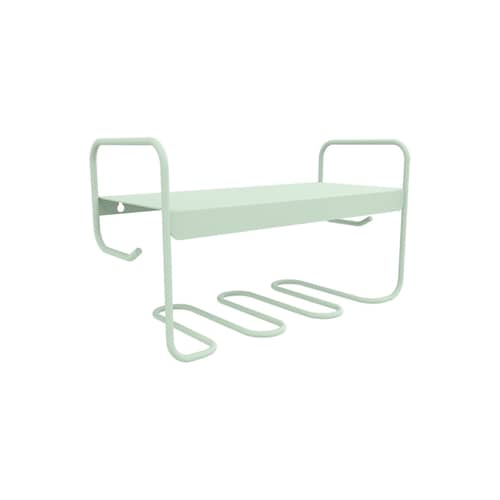 Picolino Wall shelf metal green / L 52 x H 30 cm - Fermob - Ice mint - Steel