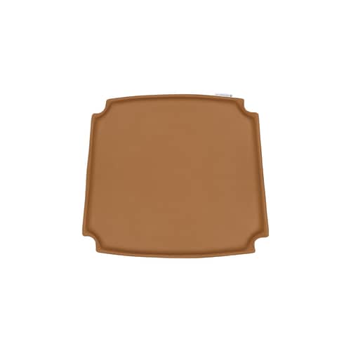 Zubehör  leder braun / Kissen für Wishbone Chair - CARL HANSEN & SON - Goldbraunes Leder (Loke 7050) - Leder, Polyurethan-Schaum
