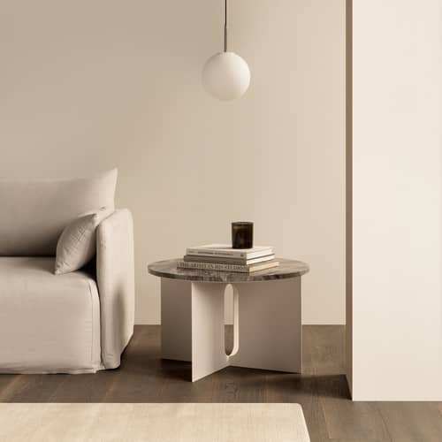  Accessory marble grey / Tray for Androgyne Coffee table Ø 63 cm - Audo Copenhagen - Tray / Marble Galaxy - Galaxy marble