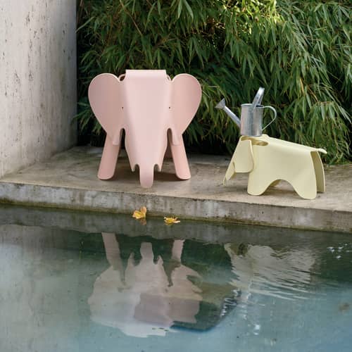 Dekoration Eames Elephant RE (1945) plastikmaterial weiß / Small - L 39 cm / Recycelter Kunststoff - Vitra - Weiß - Recyceltes Polypropylen