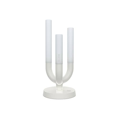 Lampada da esterno ricaricabile senza fili Luna LED metallo bianco - Slide - Bianco - alluminio verniciato, Plexiglas