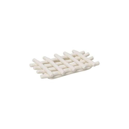 Porte-savon Ceramic céramique blanc / Fait main - Ferm Living - Blanc cassé - Céramique émaillée