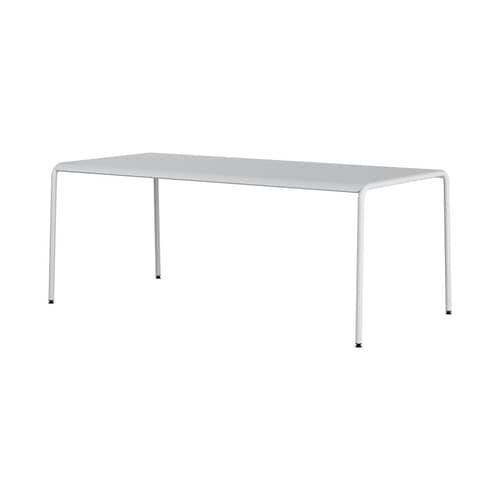 Panorama Rectangular table metal grey / 190 x 90 cm - 8 places - TIPTOE - Chalk grey - Powder coated steel