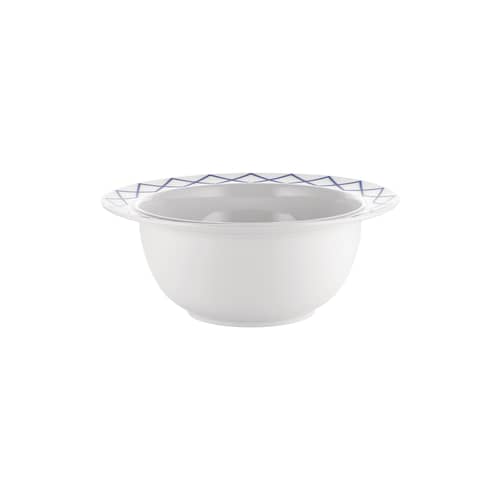 Saladier La Bella Tavola céramique bleu / Ø 29 cm - Ettore Sottsass - Alessi - Motif bleu - Porcelaine fine